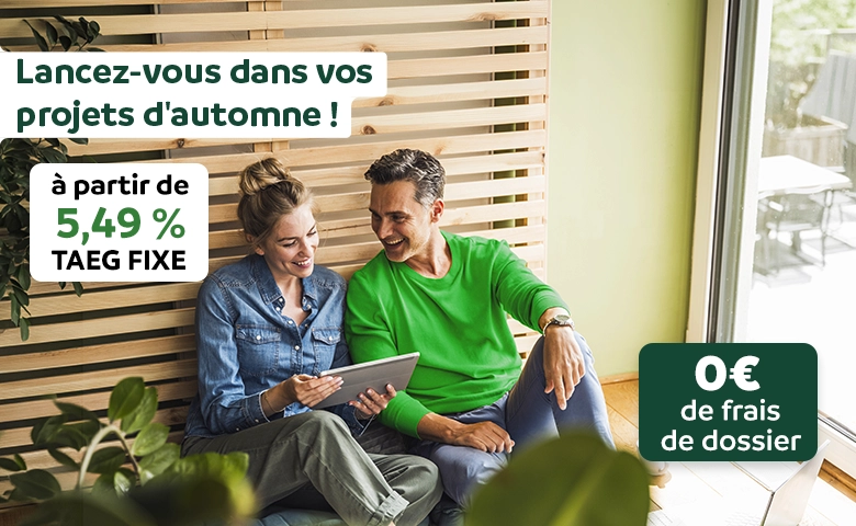 Ne faites plus attendre vos projets, TAEG fixe à partir de 5,49% 