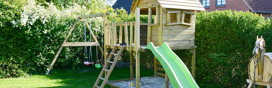 Construire un espace de jeu extérieur pour les enfants